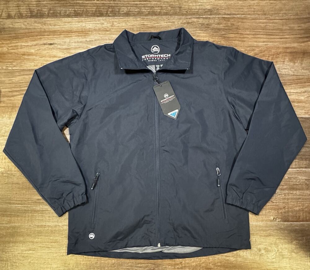 Stormtech Axis GSX-1 Men’s Large Dark Navy Blue Full Zip Windbreaker Jacket NWT